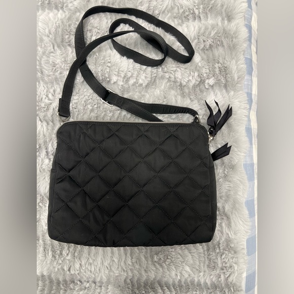 Vera Bradley Black Quilted Crossbody Bag with Adjustable Strap - Picture 2 of 4